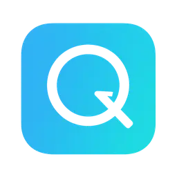 ConvertQuick logo - Rounded square tile with a circular loop and arrow tail forming a stylized Q